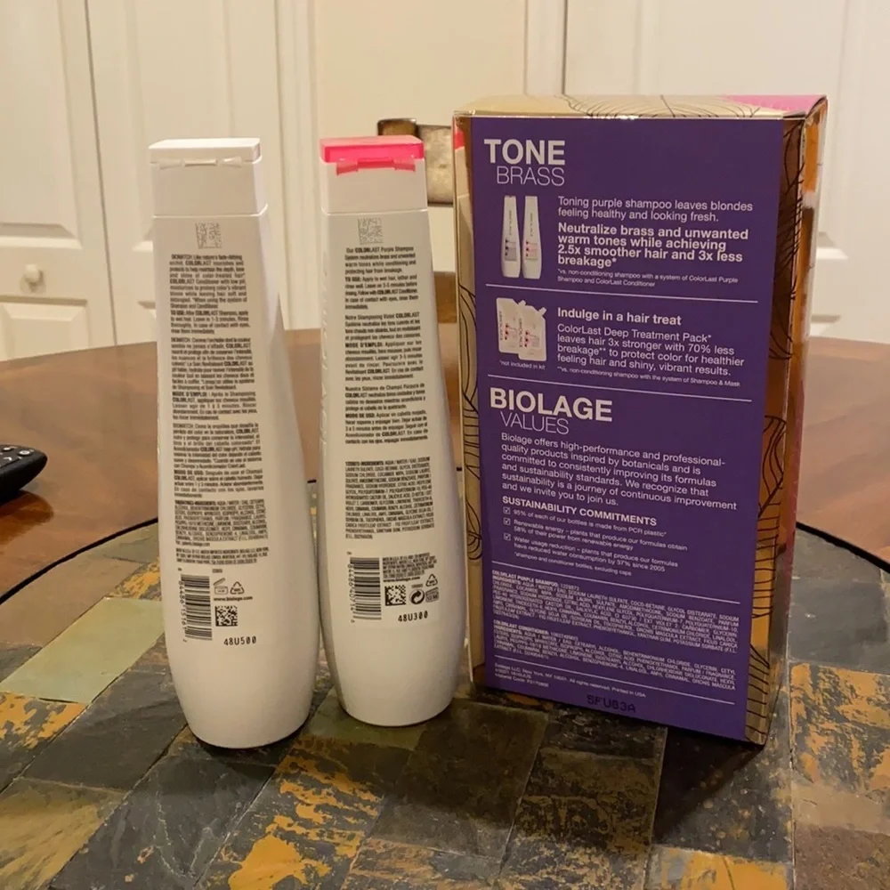 Biolage ColorLast Purple  Shampoo and Conditioner 13.5 oz